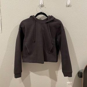 COPY - Lululemon Charcoal hoodie with cropped back